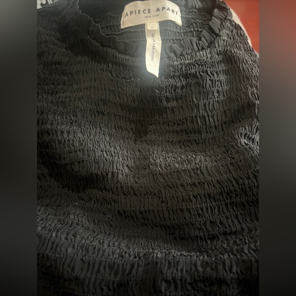 A Piece Apart New York Black chiffon long Sleeve Medium - Picture 5 of 5